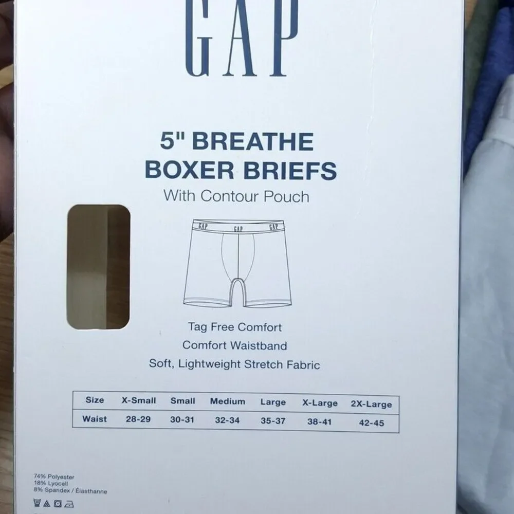 GAP Boxer Briefs Mens Small Blue Green 3-Pack 5